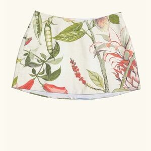 Floral Print Mini Skirt